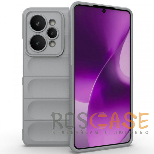 Фото Серый Flex Silicone | Противоударный чехол для Realme 15 Pro 5G с защитой камеры и микрофиброй