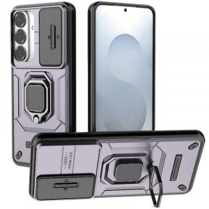 Transformer Ring Holder | Противоударный чехол с кольцом и шторкой камеры  для Samsung Galaxy S26