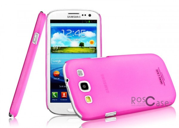 Фото Розовый Пластиковая накладка IMAK Water Jade Series для Samsung i9300 Galaxy S3 (+ пленка)