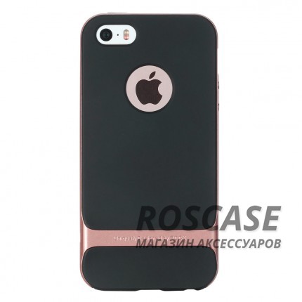 Фотография Черный / Rose Gold TPU+PC чехол Rock Royce Cross Series для Apple iPhone 5/5S/SE