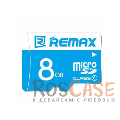Фото Карта памяти Remax microSDHC 8 GB Card Class 6 +SD адаптер