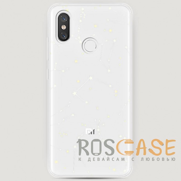 Фото RosCase | Силиконовый чехол Созвездия на Xiaomi Mi 8
