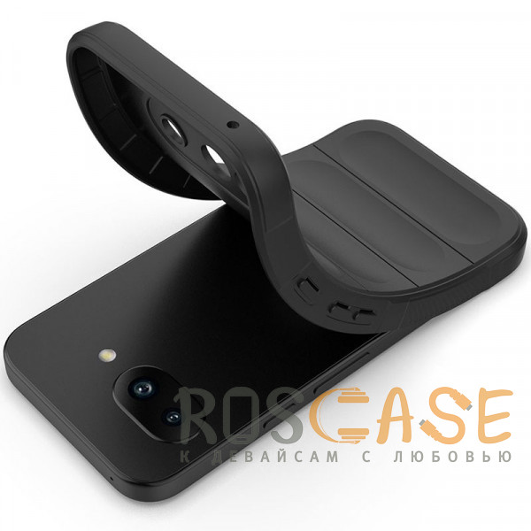 Фотография Черный Flex Silicone | Противоударный чехол для Google Pixel 9a с защитой камеры и микрофиброй