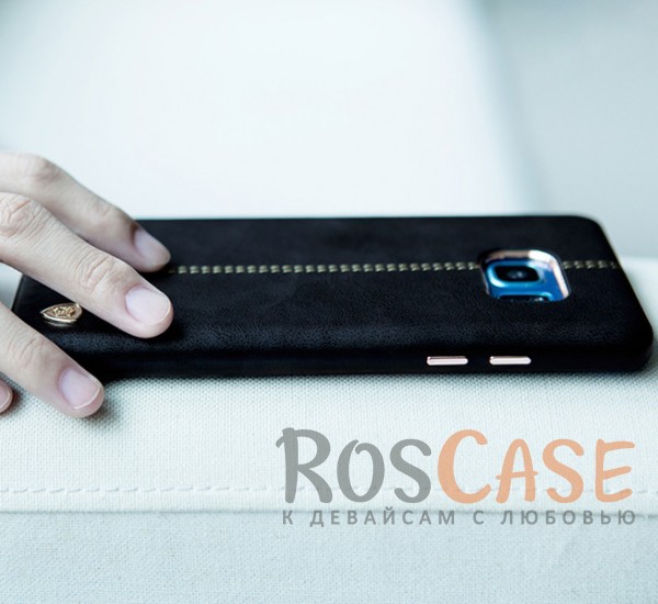 Фотография Черный Nillkin Englon натур. кожа | Чехол для Samsung N935 Galaxy Note Fan Edition