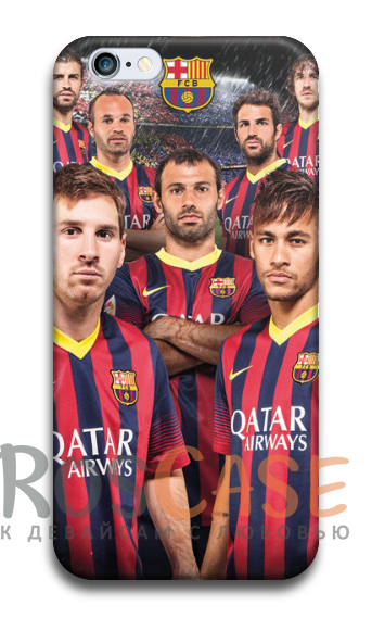 Фото Барселона №3 Пластиковый чехол RosCase "Футбольные команды" для iPhone 4/4S