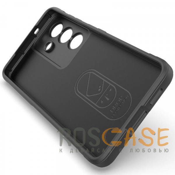 Изображение Черный Flex Silicone | Противоударный чехол для Samsung Galaxy S26 Plus с защитой камеры и микрофиброй