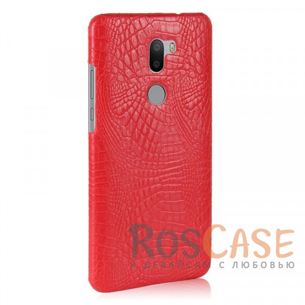 Фотография Красный Стильный защитный чехол-накладка с текстурой крокодиловой кожи для Xiaomi Mi 5s Plus