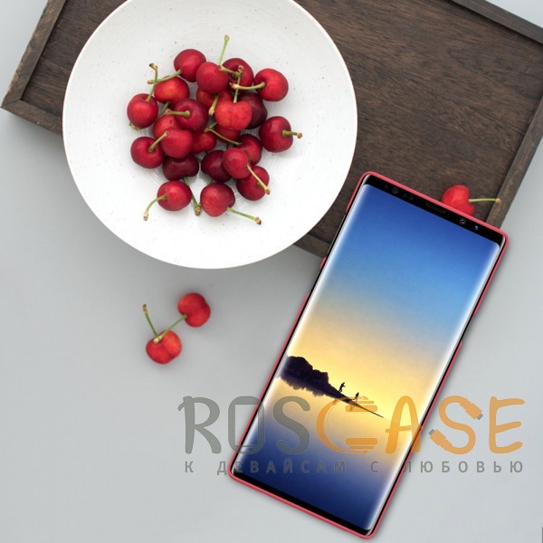 Фотография Красный Nillkin Super Frosted Shield | Матовый пластиковый чехол для Samsung Galaxy Note 9