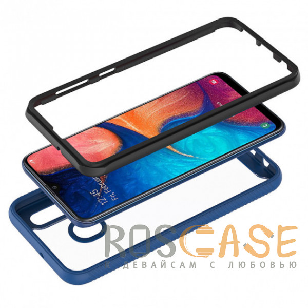Фотография Синий Ударопрочный чехол Full-body Bumper Case для Samsung Galaxy A20 / A30