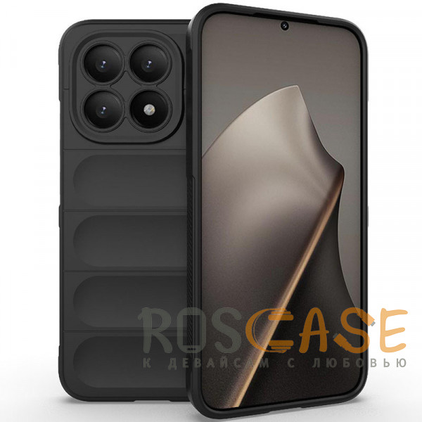 Фото Черный Flex Silicone | Противоударный чехол для Xiaomi Mi 15T с защитой камеры и микрофиброй