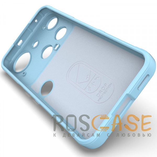 Изображение Голубой Flex Silicone | Противоударный чехол для Nothing Phone 3 с защитой камеры и микрофиброй