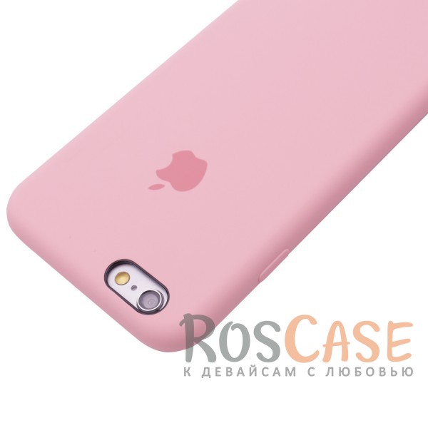 Изображение Розовый / Light pink Оригинальный силиконовый чехол для Apple iPhone 6/6s (4.7") (реплика)