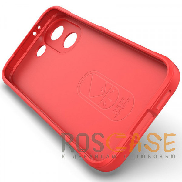 Изображение Красный Flex Silicone | Противоударный чехол для Poco X8 Pro / Xiaomi Turbo 5 с защитой камеры