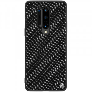 Nillkin Twinkle Silvery | Чехол с текстурной тканевой вставкой для OnePlus 8 Pro