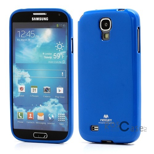 Фото Синий Mercury Jelly Pearl Color | Яркий силиконовый чехол для для Samsung i9500 Galaxy S4