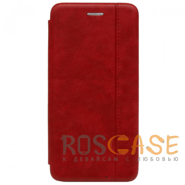 Фото Красный Open Color 2 | Кожаный чехол-книжка для Huawei P30 lite / Honor 20 Lite / Honor 20S / Nova 4E с магнитом и подставкой