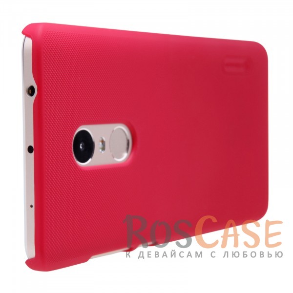 Изображение Красный Nillkin Super Frosted Shield | Матовый чехол для Xiaomi Redmi Note 4 (MTK) (+ пленка)