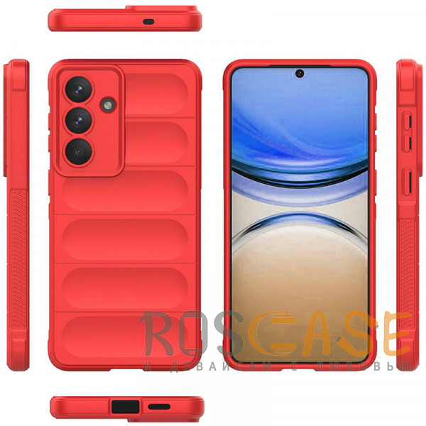 Фото Красный Flex Silicone | Противоударный чехол для Samsung Galaxy S26 Plus с защитой камеры и микрофиброй