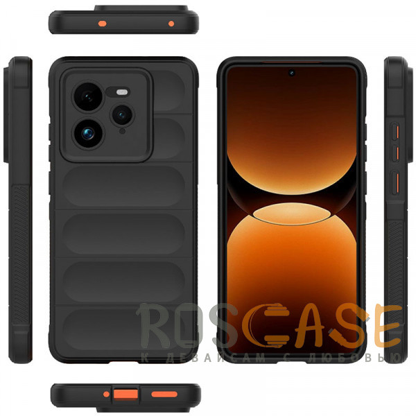 Фото Черный Flex Silicone | Противоударный чехол для Realme GT7 Pro 5G (GT 7 Pro) с защитой камеры и микрофиброй