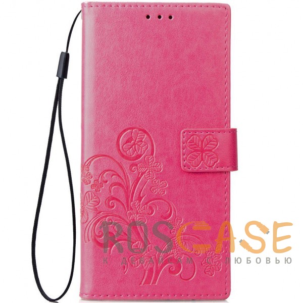 Фотография Розовый Чехол-книжка с узорами на магнитной застёжке для Xiaomi Redmi S2