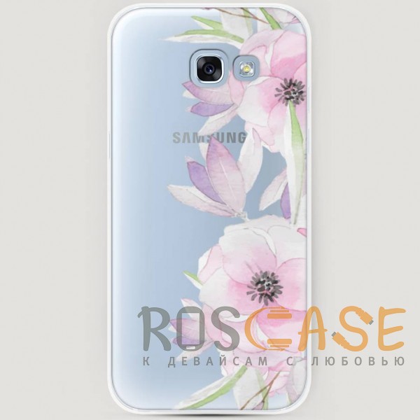 

RosCase | Силиконовый чехол для Samsung A520 Galaxy A5 (2017) (Нежные анемоны)