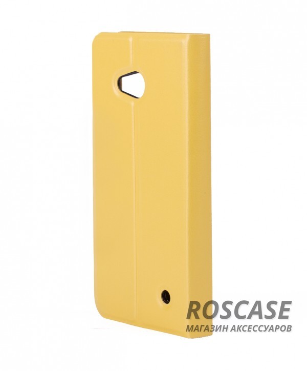 Фотография Желтый Чехол-книжка с окошками для Microsoft Lumia 640