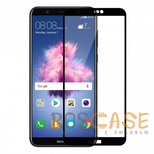 Фото Черное 5D защитное стекло для Huawei P smart / Enjoy 7S на весь экран