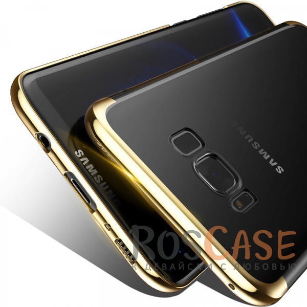 Фотография Золотой Baseus Glitter | Ультратонкий чехол для Samsung G955 Galaxy S8 Plus с глянцевыми торцами