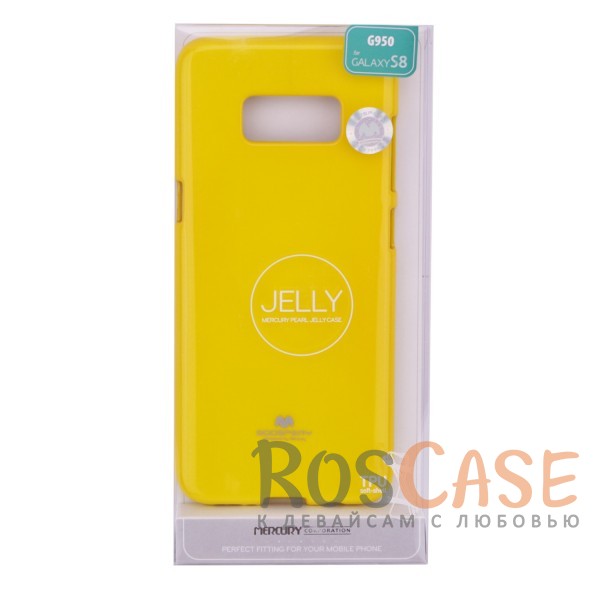 Фотография Желтый Mercury Jelly Pearl Color | Яркий силиконовый чехол для для Samsung G950 Galaxy S8