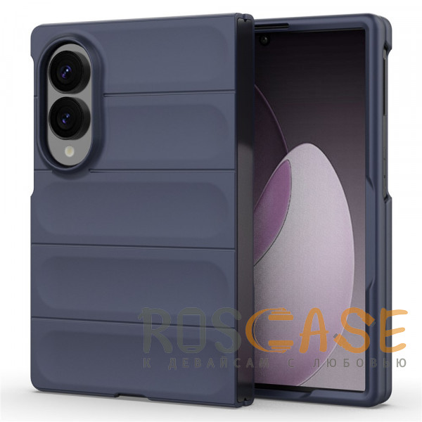 Фотография Темно-синий Flex Matte | Пластиковый чехол с Soft Touch покрытием для Samsung Galaxy Z Fold 8