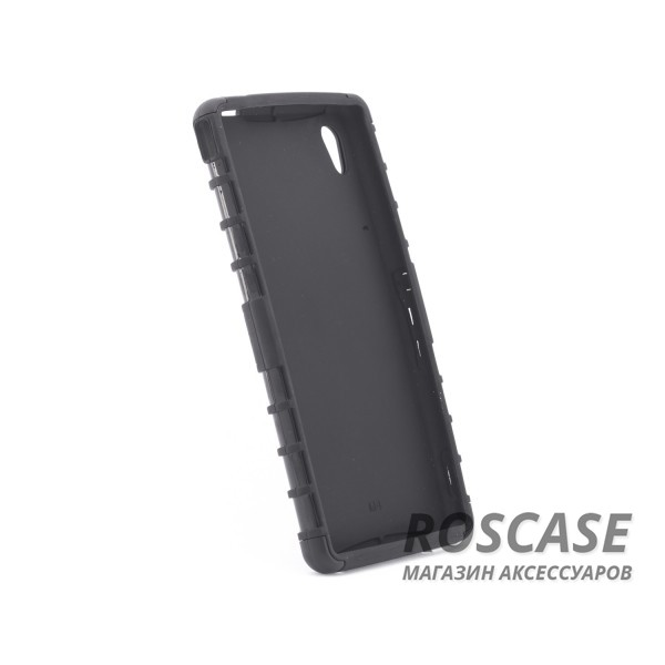 Изображение Черный Shield | Противоударный чехол для Sony Xperia M4 Aqua с подставкой
