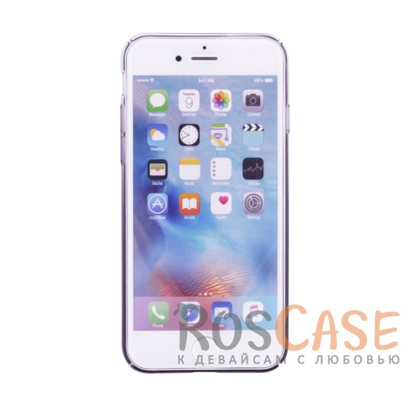 Фотография Фиолетовый Блестящая прозрачная накладка Baseus Glaze Ultrathin из тонкого пластика с бензиновым отливом и градиентной расцветкой для Apple iPhone 6/6s (4.7")