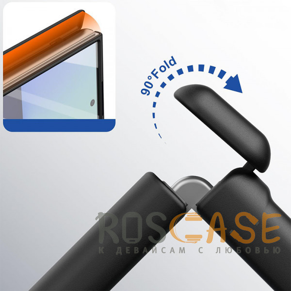 Фотография Черный Чехол 3D с Magsafe и внешним стеклом для Samsung Galaxy Z Fold 8 Ultra