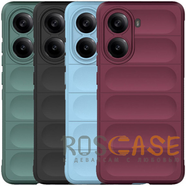Фото Flex Silicone | Противоударный чехол для Xiaomi Redmi Turbo 4 с защитой камеры и микрофиброй
