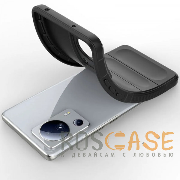 Фотография Черный Flex Silicone | Противоударный чехол для Xiaomi Mi 13 Lite / Civi 2 с защитой камеры и микрофиброй
