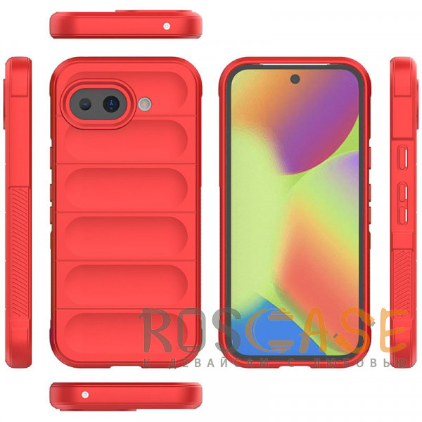 Фото Красный Flex Silicone | Противоударный чехол для Google Pixel 10a с защитой камеры и микрофиброй