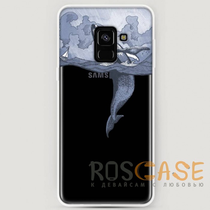 Фото RosCase | Силиконовый чехол Два измерения на Samsung A530 Galaxy A8 (2018)