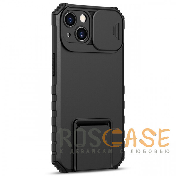 Фото Черный CamShield Holder | Противоударный чехол-подставка для iPhone 14 Plus с защитой камеры
