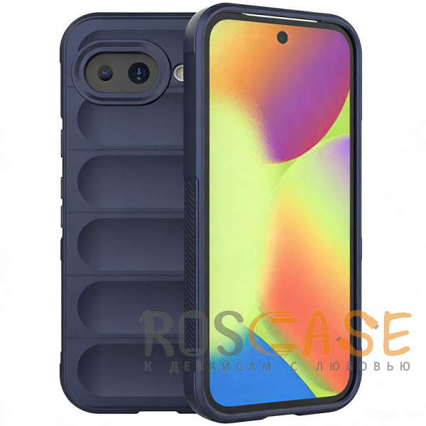 Фото Темно-синий Flex Silicone | Противоударный чехол для Google Pixel 10a с защитой камеры и микрофиброй