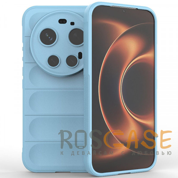 Фото Голубой Flex Silicone | Противоударный чехол для Xiaomi Mi 17 Ultra с защитой камеры и микрофиброй