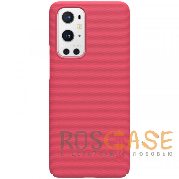 Фото Красный Nillkin Super Frosted Shield | Матовый пластиковый чехол для OnePlus 9 Pro