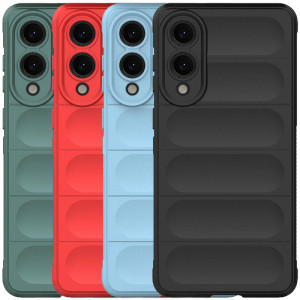 Flex Silicone | Противоударный чехол для Samsung Galaxy S25 Edge с защитой камеры и микрофиброй