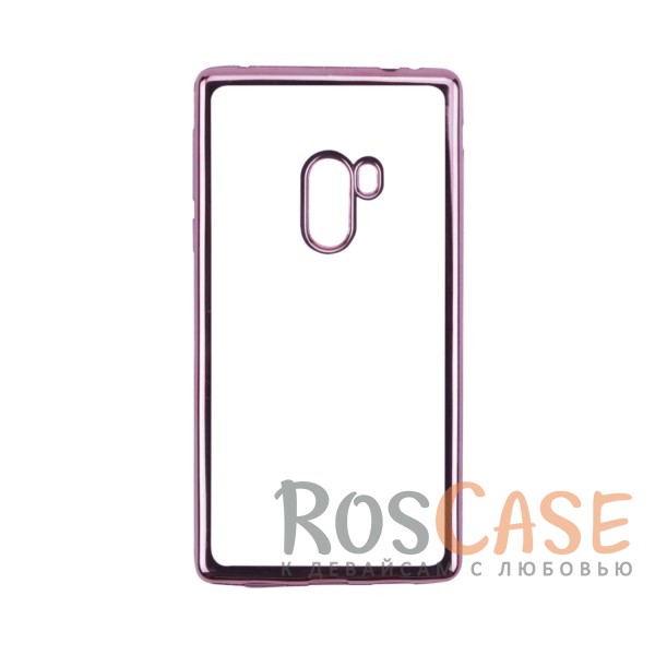 Фото Розовый Силиконовый чехол для Xiaomi Mi Mix с глянцевой окантовкой