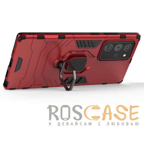 Изображение Красный Transformer Ring | Противоударный чехол под магнитный держатель для Samsung Galaxy Note 20 Ultra