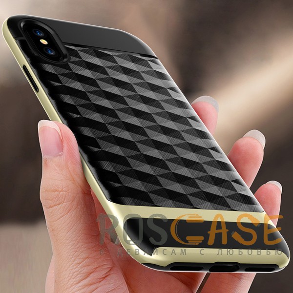 Фотография Золотой Ling | Объёмный чехол для iPhone X / XS с 3D текстурой