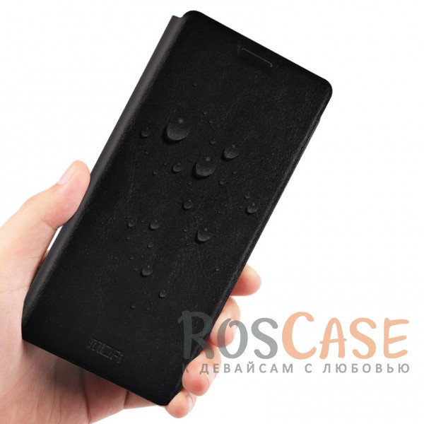Фотография Черный MOFI Rui | Кожаный чехол-книжка для Samsung Galaxy Note 8 с функцией подставки