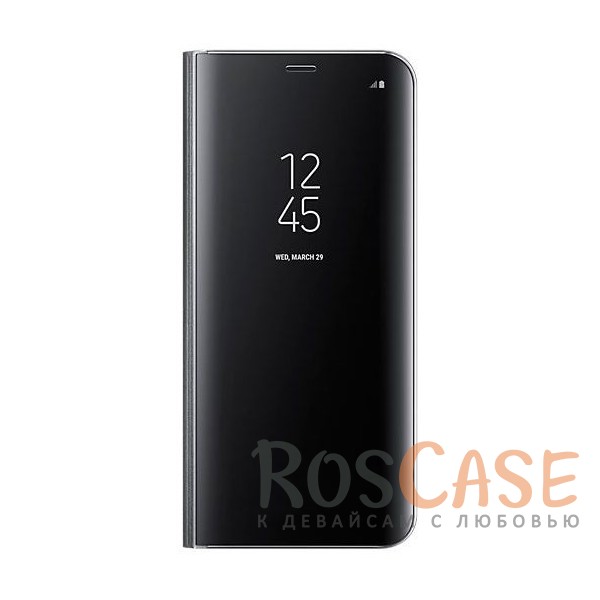Фото Черный Оригинальный чехол-книжка Clear View Standing Cover с прозрачной обложкой и интерактивным дисплеем для Samsung G950 Galaxy S8 (реплика)