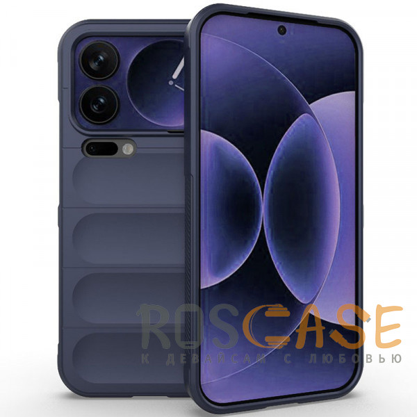 Фото Темно-синий Flex Silicone | Противоударный чехол для Xiaomi Mi 17 Pro Max с защитой камеры и микрофиброй