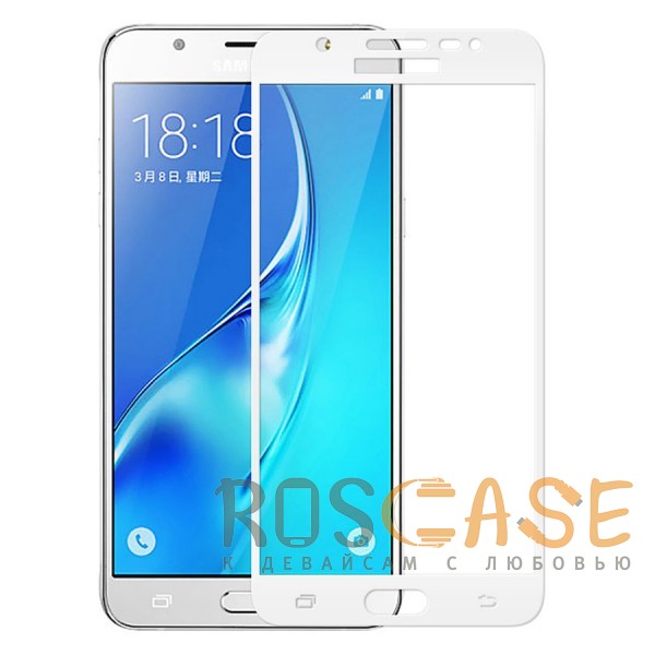 Фото Белое 5D защитное стекло для Samsung G532F Galaxy J2 Prime (2016) на весь экран