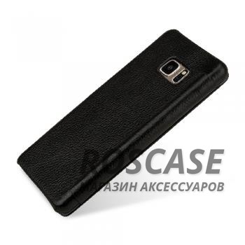 Фотография Черный / Black TETDED натур. кожа | Чехол-книжка для для Samsung N935 Galaxy Note Fan Edition